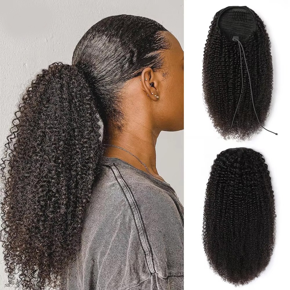 100g Afro Kinky Curly Ponytail Extensions