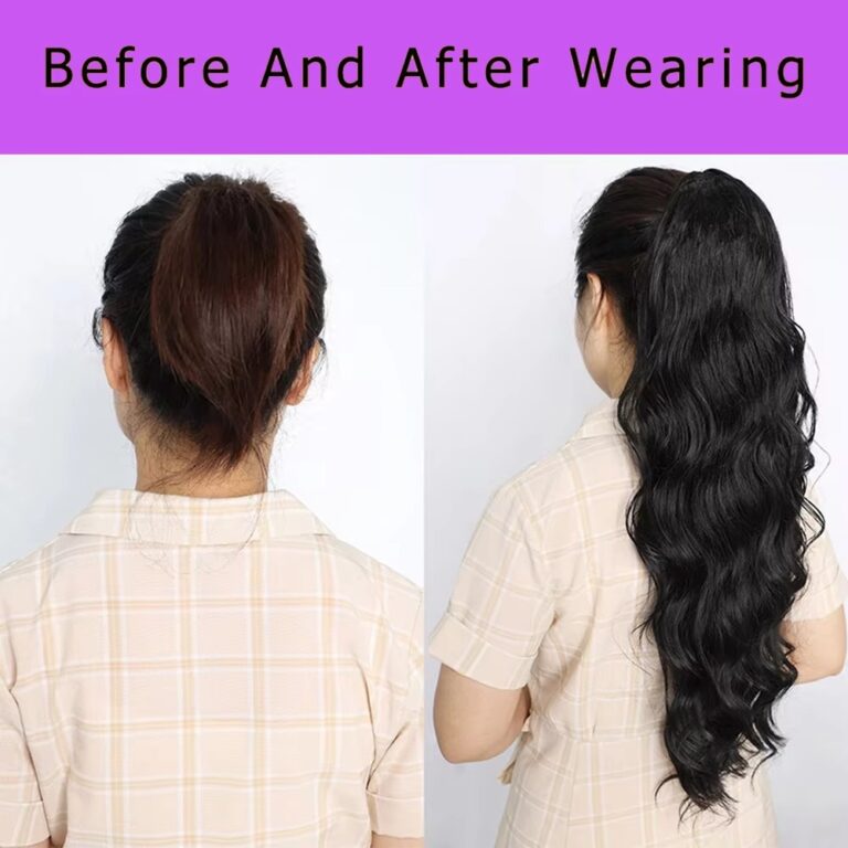 120g Virgin Raw Human Hair Clip-In Ponytail for Women