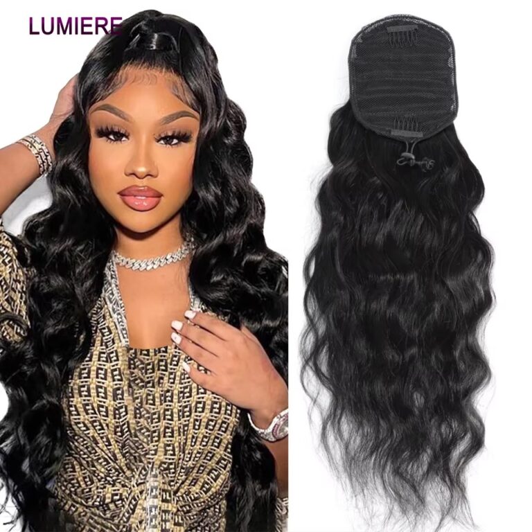 120g Virgin Raw Human Hair Clip-In Ponytail for Women