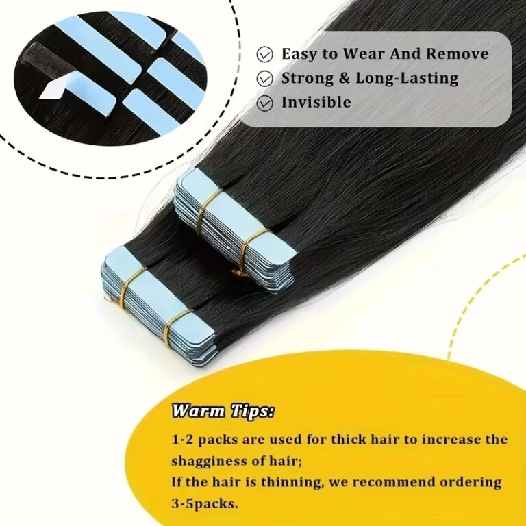 50g 20pcs Premium Straight Tape-In Hair Extensions