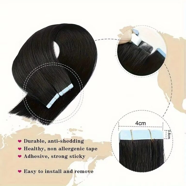 50g 20pcs Premium Straight Tape-In Hair Extensions