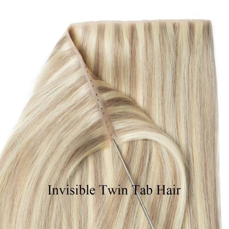 Blonde Invisible Twin Tab Human Hair Extensions