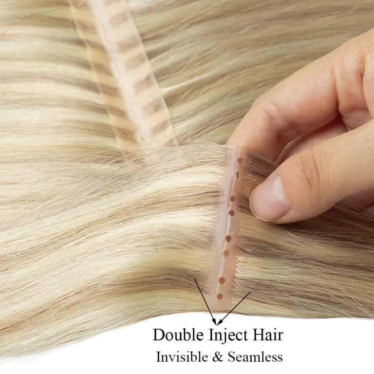 Blonde Invisible Twin Tab Human Hair Extensions