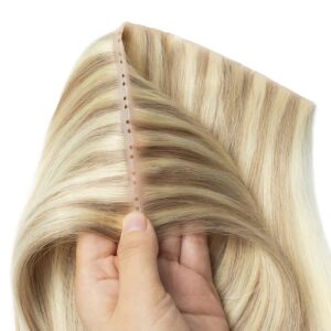 Blonde Invisible Twin Tab Human Hair Extensions
