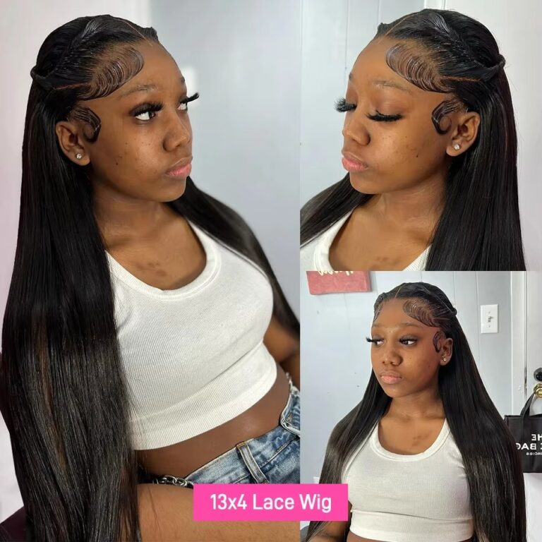 Bone Straight Human Hair Lace Front Wig – Silky Smooth Straight Lace Frontal Wig for Women