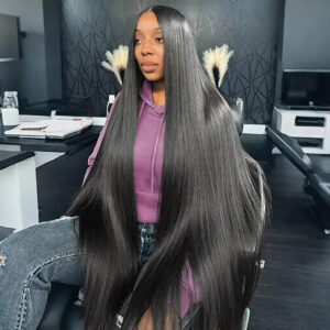 Bone Straight Human Hair Lace Front Wig – Silky Smooth Straight Lace Frontal Wig for Women