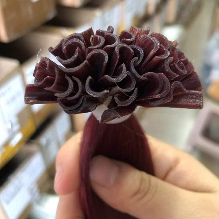 Burgundy U-Tip Hair Extensions