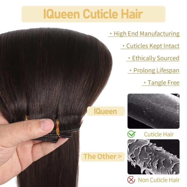Dark Brown #2 Bone Straight Clip-In Hair Extensions