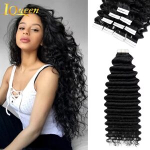 Deep Wave Tape-In Hair Extensions Salon-Quality Curly Extensions