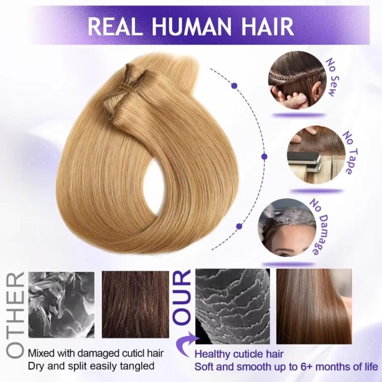 Honey Blonde Clip-In Hair Extensions
