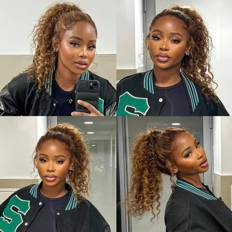 Honey Blonde Deep Wave 360 HD Lace Front Wig