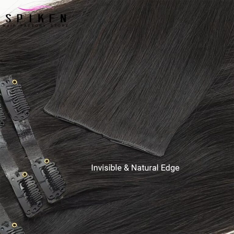Invisible PU Clip-In Hair Extensions 100–120g