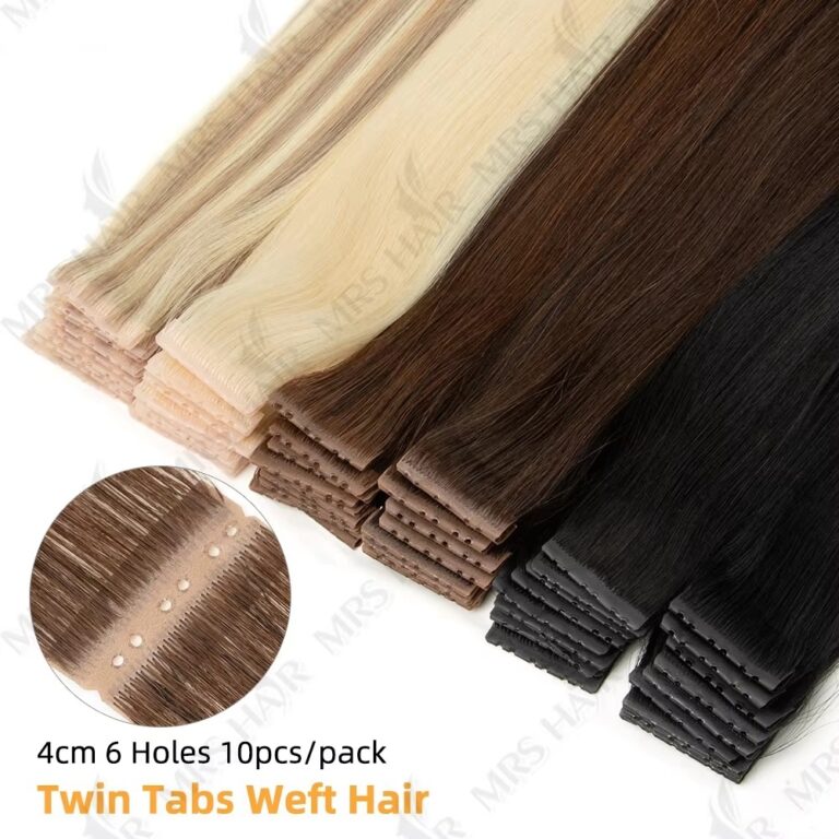 Invisible Twin Tabs PU Skin Weft Tape Hair Extensions