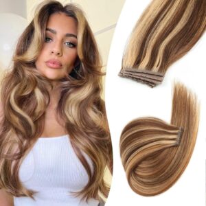 Invisible Twin Tabs PU Skin Weft Tape Hair Extensions