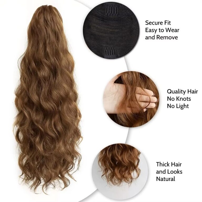 Light Brown Body Wave Drawstring Ponytail