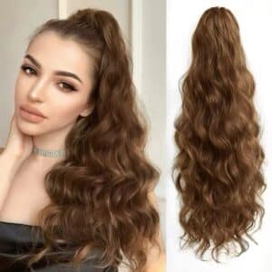 Light Brown Body Wave Drawstring Ponytail