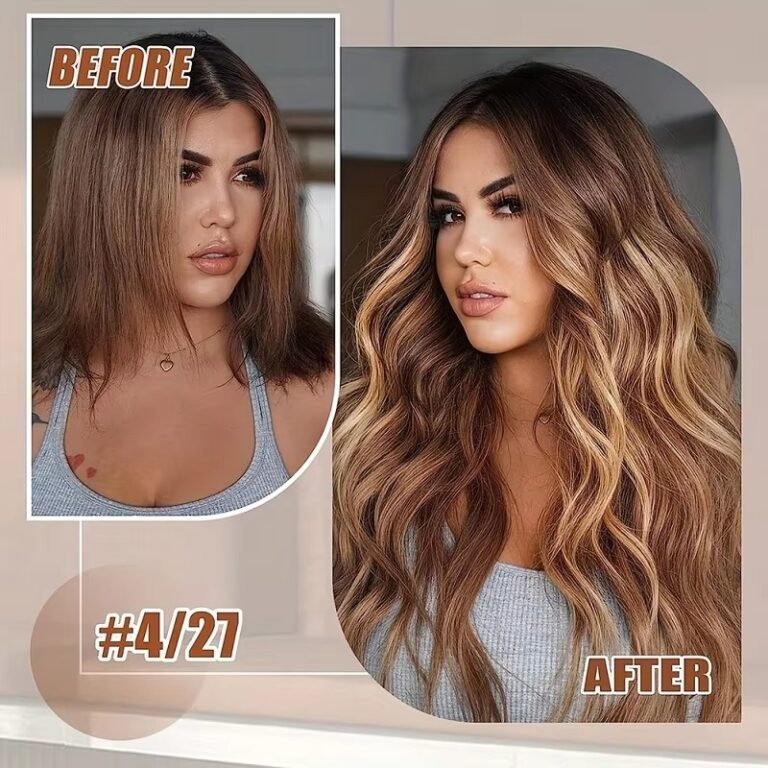 #P427 Tape-In Hair Extensions - Ombre Chocolate Brown to Caramel Blonde