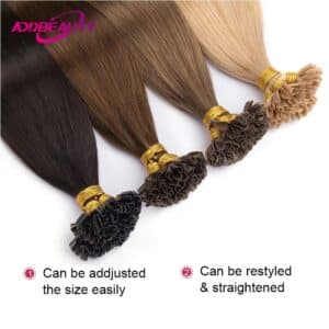 Premium U Tip Human Fusion Hair Extensions