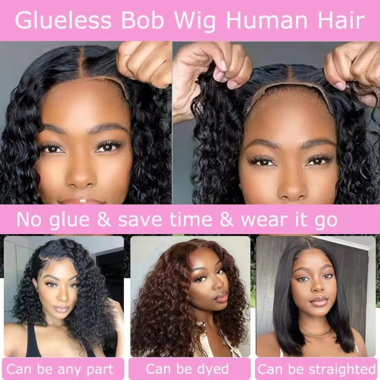 Short Bob Lace Closure Wig – Human Hair