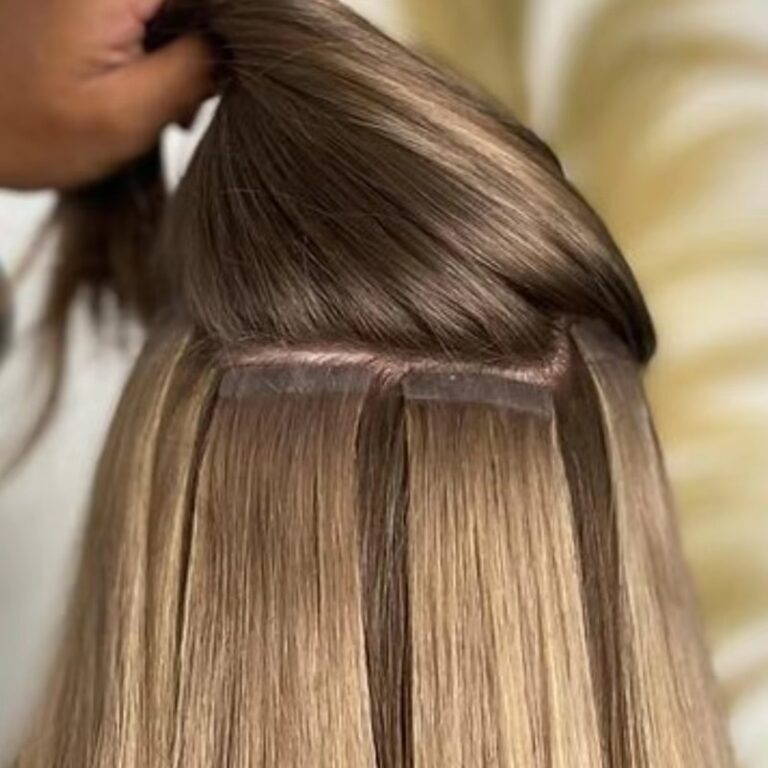 Straight #27 Strawberry Blonde 20pcs Tape-In Human Hair Extensions