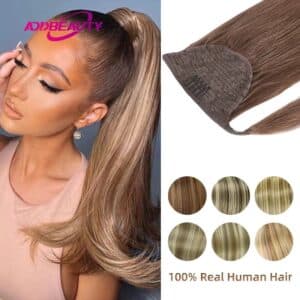 Straight Drawstring Ponytail Extension