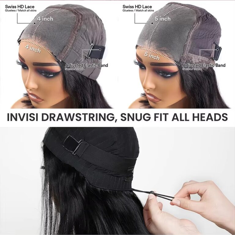 Transparent Lace Front Glueless Human Hair Wig