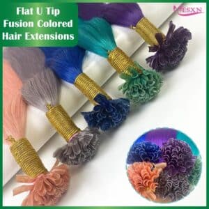U-Tip Fusion Colored Hair Extensions