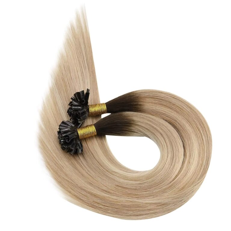 U Tip Hair Extensions 50g Real Remy Brazilian Human Hair Blonde Nail Tip Extensions for Women
